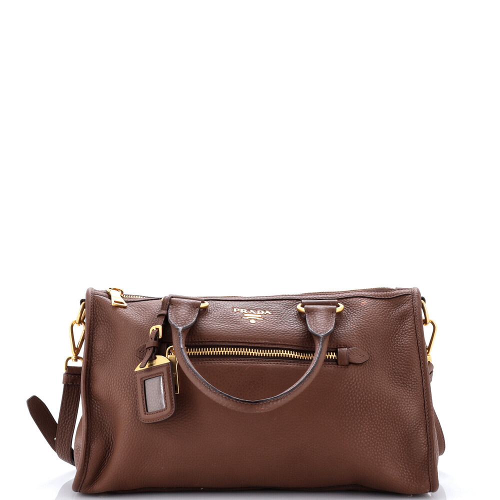 Prada Medium Front Zip Convertible Satchel